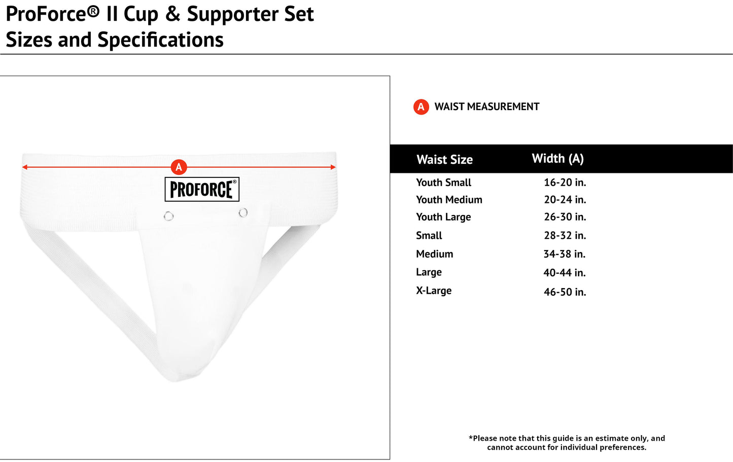 ProForce® II Cup & Supporter Set