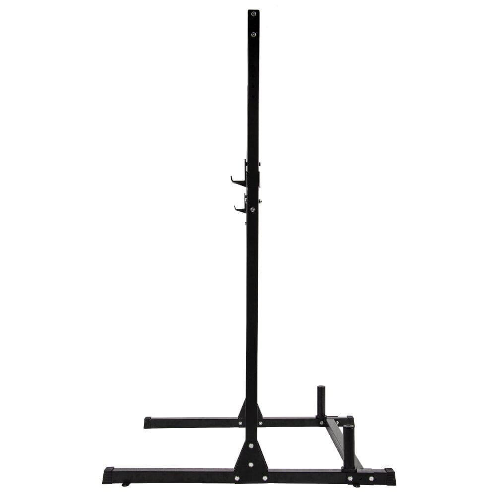 Adjustable Squat Rack, Exercise & Home Gym Barbell Rack For Fitness Weight Lifting & Muscle Building Workouts (660lbs Capacity) Midnight Fitness & Sports