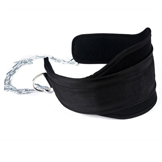 Fitness Weight Resistance Belt - Weight Belt with Chain for Pullup, Gym Lifting Belt for Powerlifting, Squat, Bodybuilding, Heavy Duty Midnight Fitness & Sports