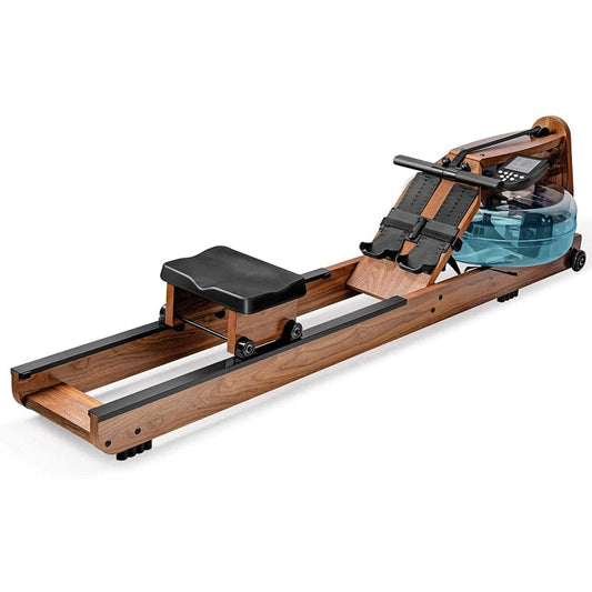 Rowing Machine Water Powered - Brown Wood Midnight Fitness & Sports